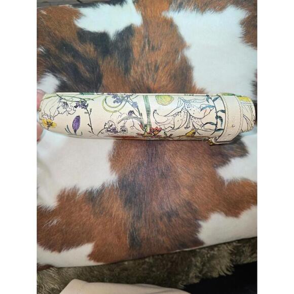 GUCCI Women's Long Wallet Nice Flora Leather White Used - Picture 9 of 10